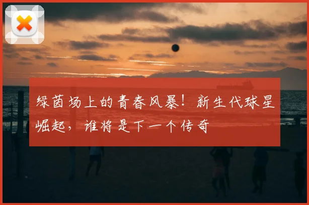 绿茵场上的青春风暴!新生代球星崛起,谁将是下一个传奇